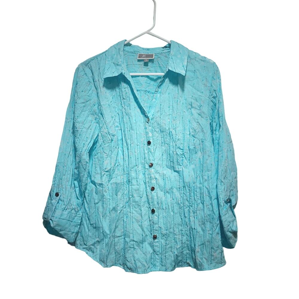 JM Collection Women's Button Up Shirt Size 12